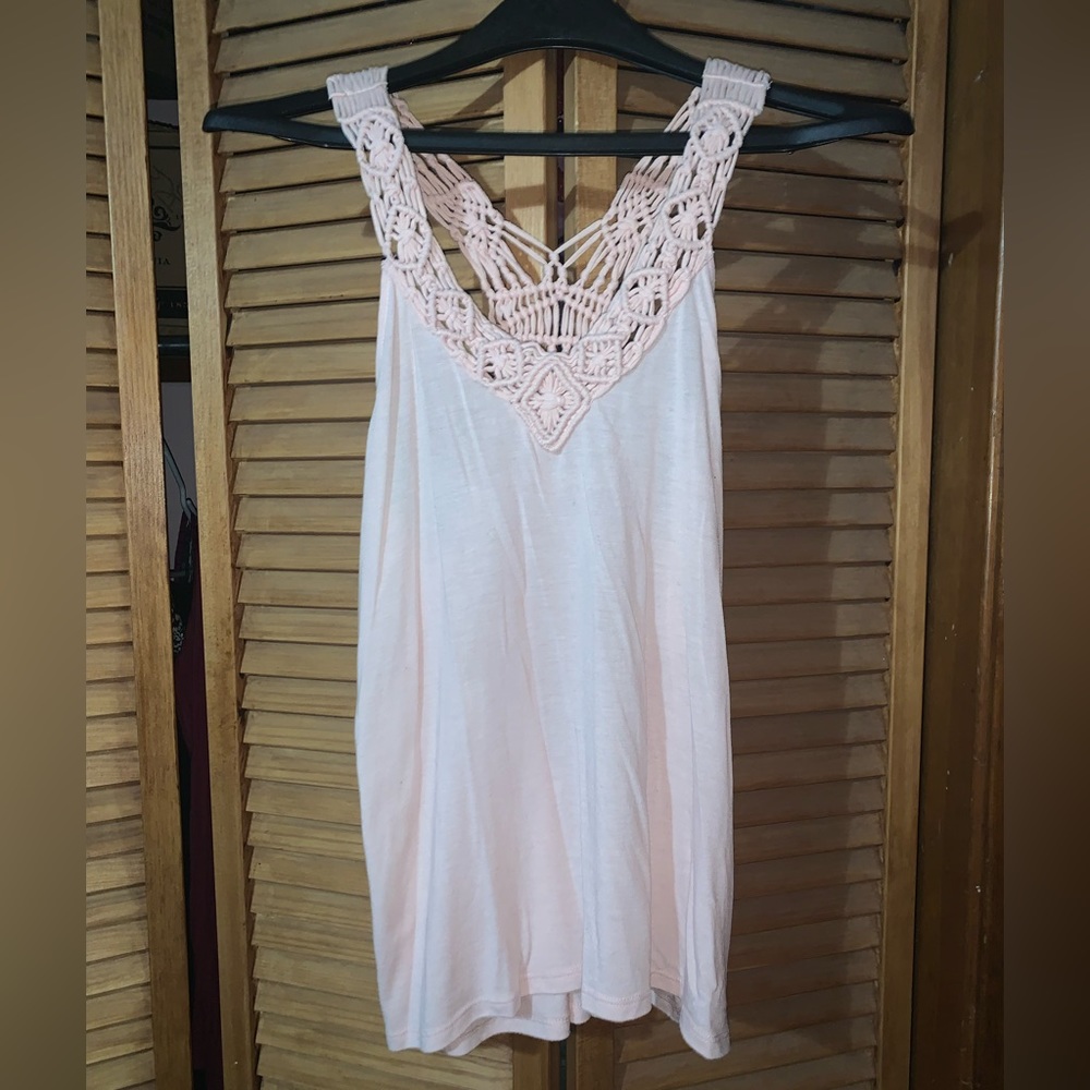 American Eagle macrame top.